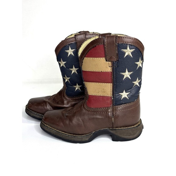 Durango Other - Durango Western Boots Kids 12M Brown America USA Flag Cowboy BT245